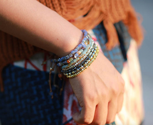 Turquoise Tila Beads Friendship Bracelet