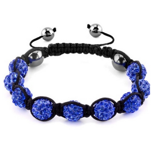 Dark Blue | Indigo Shamballa Stacking Bracelet