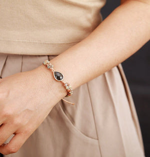 Natural Gemstone Jasper Beaded Labradorite Stacking Bracelet Stacks Friendship - Egret Jewellery