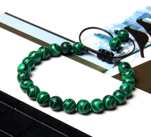 Malachite Cord Stacking Bracelet - Egret Jewellery
