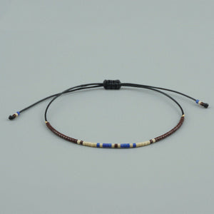 Natural Miyuki Prayer Stone Reiki Beaded Stacking Bracelet - Egret Jewellery