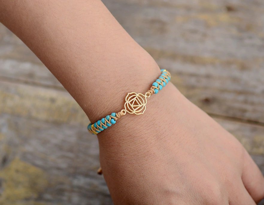 Natural Reiki Muladhara Turquoise Beaded Stacking Friendship Bracelet - Egret Jewellery