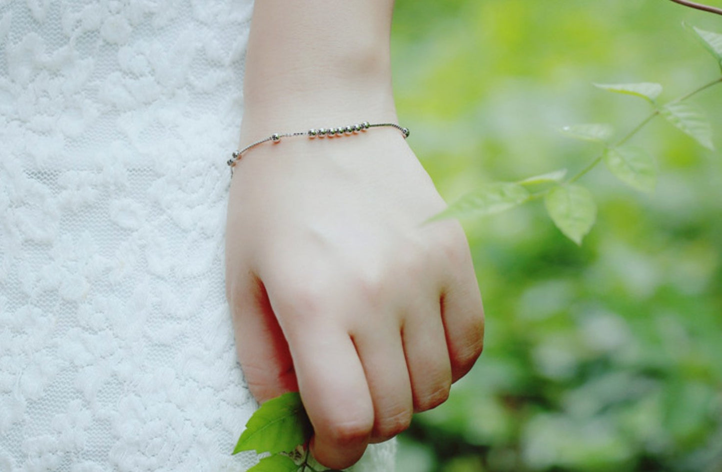 925 sterling silver ball Stacking Chain Bracelet - Egret Jewellery