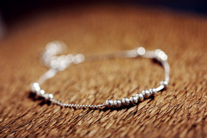 925 sterling silver ball Stacking Chain Bracelet - Egret Jewellery