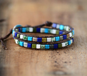 Turquoise | Howlite Beaded Wrap Bracelet